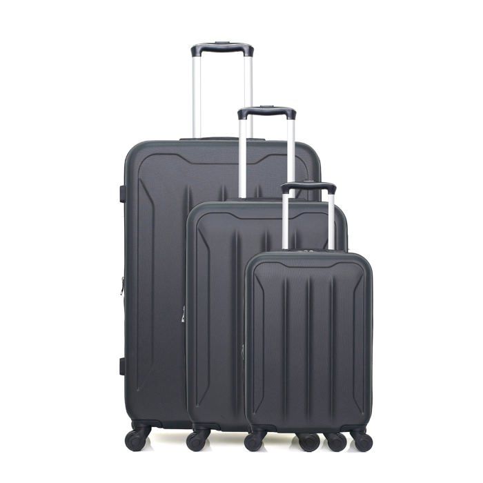 HERO – SET DE 3 - ABS – 75cm – 4 roues – PIRIN-S – NOIR