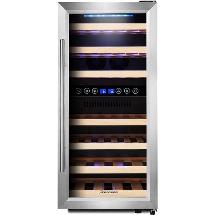 Kalamera KRC-33BSS Cave à vin réfrigérée 2 zones 33 bouteilles ,100 litres,Classe B