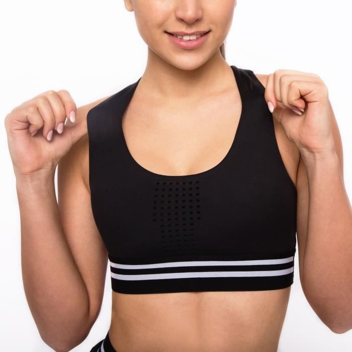 Brassière soutien gorge pour le sport Femme. Excellent maintien pour le running, fitness, yoga, danse, gym. Taille S à XXXL.