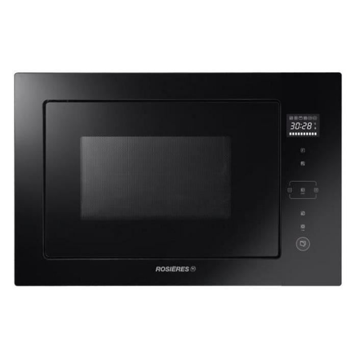 Rosieres - micro-ondes gril encastrable 25l 900w noir - rmgv25pn
