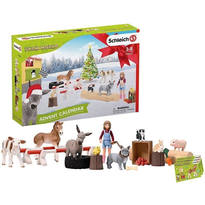 SCHLEICH Calendrier de l’Avent Farm World 2019 - Pour enfant