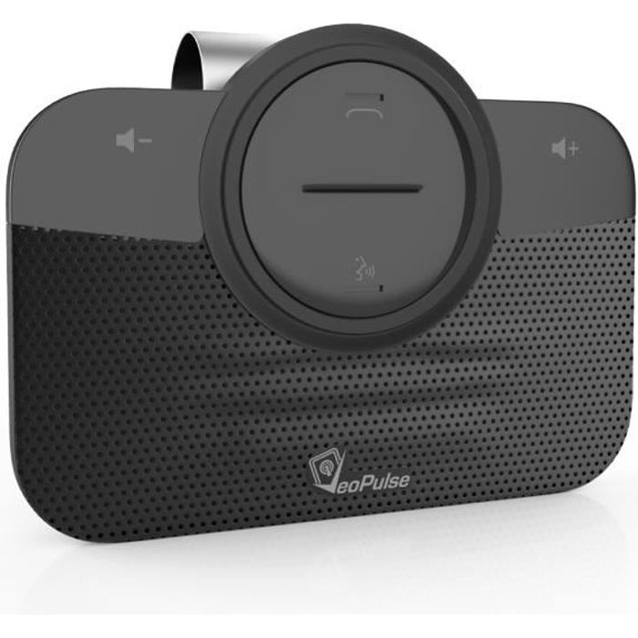Kit Main libre bluetooth voiture B-PRO 2B -Pour TOUS SMARTPHONES - Allumage Connexion et Extinction Automatique -Commandes vocales