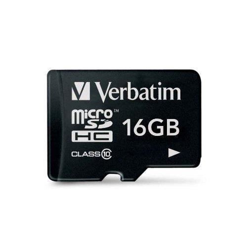 VERBATIM 0023942440109 - JEUX VIDEO - CARTE MEMOIRE - 44011 Carte micro SDHC Classe 10 16 Go noir