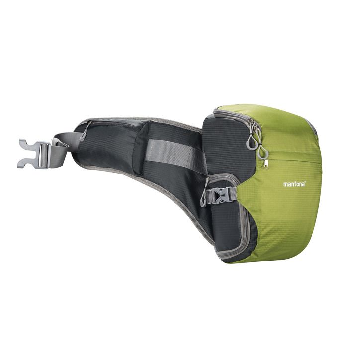mantona ElementsPro 10 - Sacoche pour appareil photo et objectifs - nylon - vert-gris