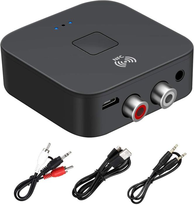 Adaptateur Bluetooth 5.3 RCA Et Jack 3.5 Mm - Récepteur Audio Pour Chaîne Hi-Fi, Enceinte Ancienne
