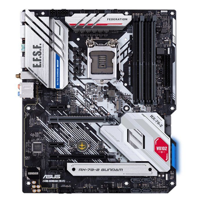 Carte mère ASUS Z490-GUNDAM WI-FI Intel Z490 LGA 1200 4xDDR4 128GB ATX - Asus