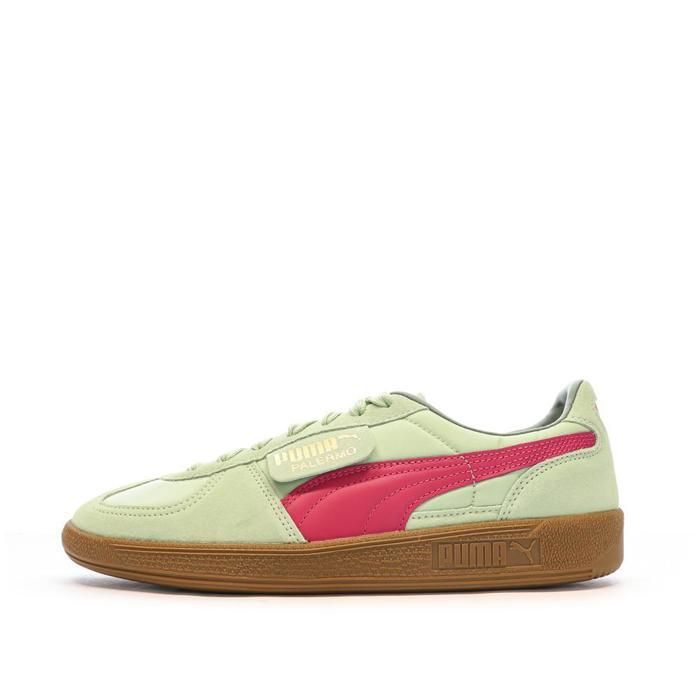 Puma Baskets Verte/Rose Homme Puma Palermo