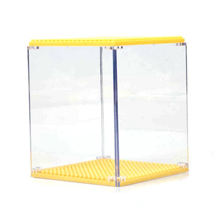 Vitrine En Acrylique Avec Fond Miroir 30x30x30 Cm - Étanche à La Poussière, Pour Exposition De Collections