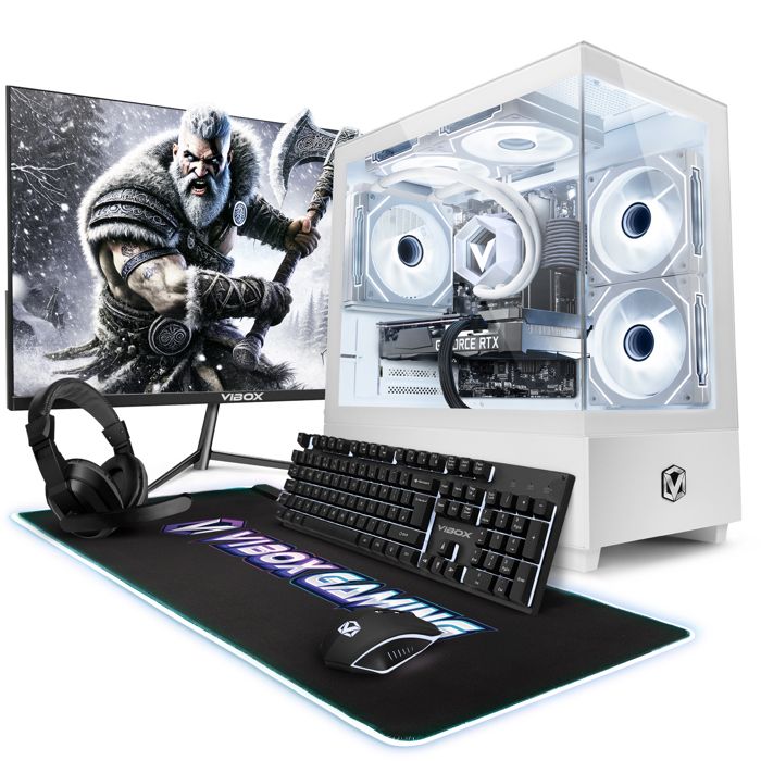 Vibox VIII-218 PC Gamer • 23 Écran • Intel Core i9 12900KF • AMD RX 9070 16 Go • 16 Go RAM • 1 To SSD • Windows 11 • WiFi