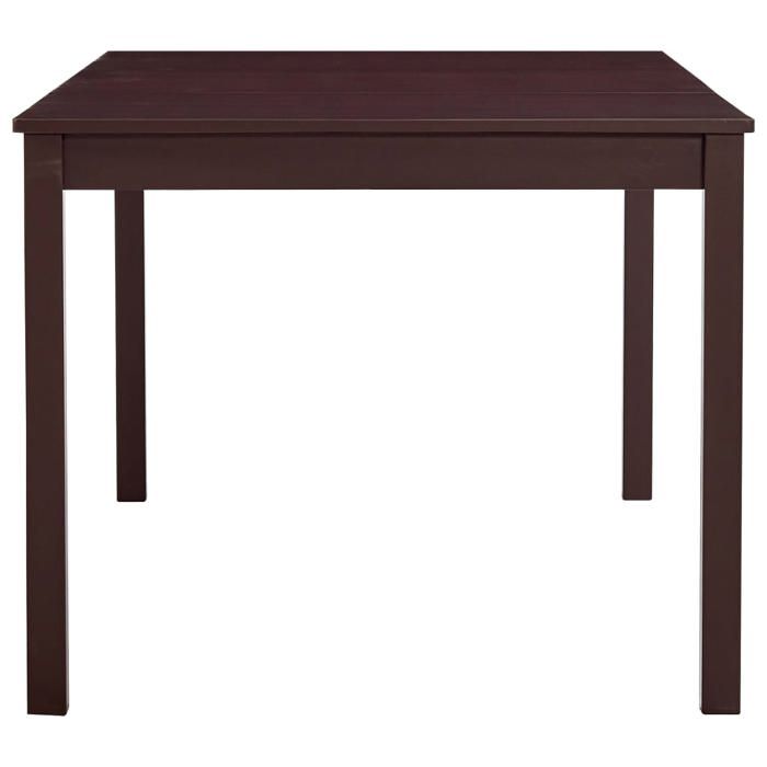 Bon plan Table à manger - JILI HOT - Marron foncé 180x90x73cm - Bois de pin - Pour cuisine/salon/4 Personnes Thome3747861