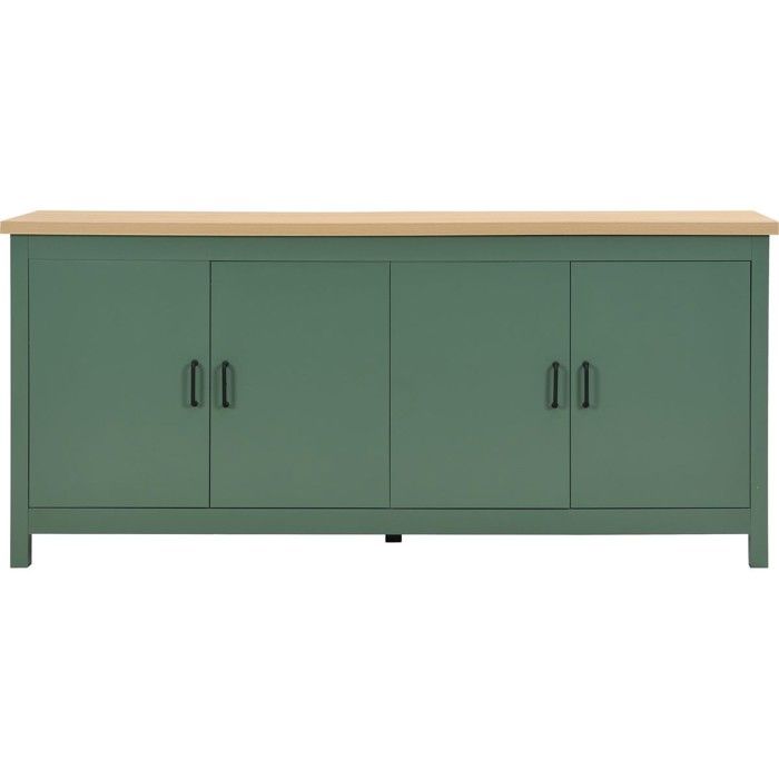 Buffet 4 portes vert 180 cm - Sana Buffet 4 portes vert 180 cm - Sana
