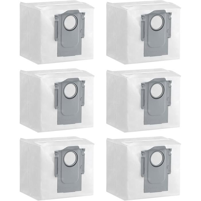 6 Sacs pour roborock Q7 L5+ Accessoires pour Aspirateur roborock Q7 M5+ Q5 Pro+ S7 Max Ultra Q8 Max+ Q10 S5+ Q5 Max+ Q7 Max+
