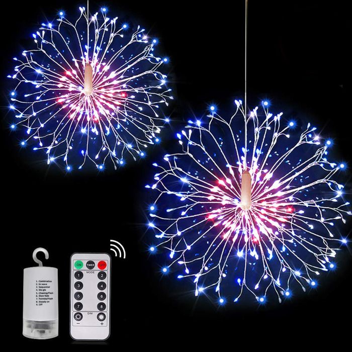 Guirlandes lumineuses Noël DIY Pissenlit Lampe extérieure Multicolor 198 LEDs 8 Modes RGB Timer Télécommande Intérieure