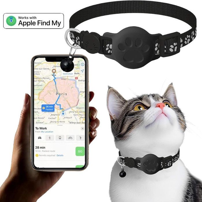 Comparer les prix de Collier GPS Chat 2026 Nouveau GPS Chat Tracker sans Carte SIM sans Abonnement Localisation Temps Réel ImperméableNoir