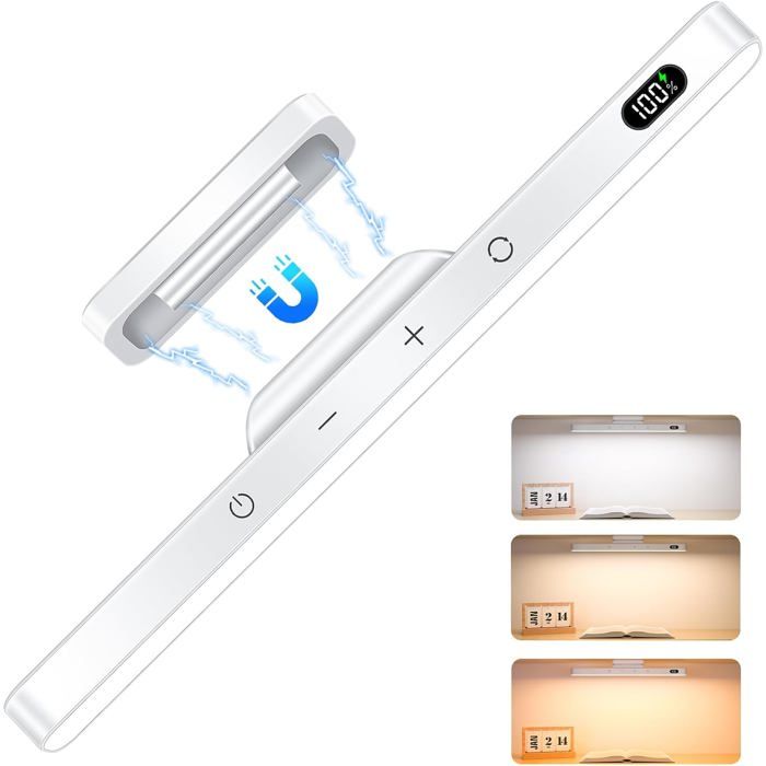 Lampe sous meuble LED - CACTOSE - Tactile - Intensité variable - Sans fil - Indicateur de batterie