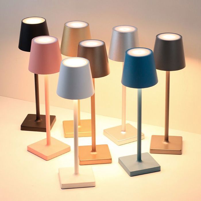 Lampe de bureau rechargeable à LED en aluminium USB moderne simple tactile barre de salle à manger KTV veilleuse barre lampe de