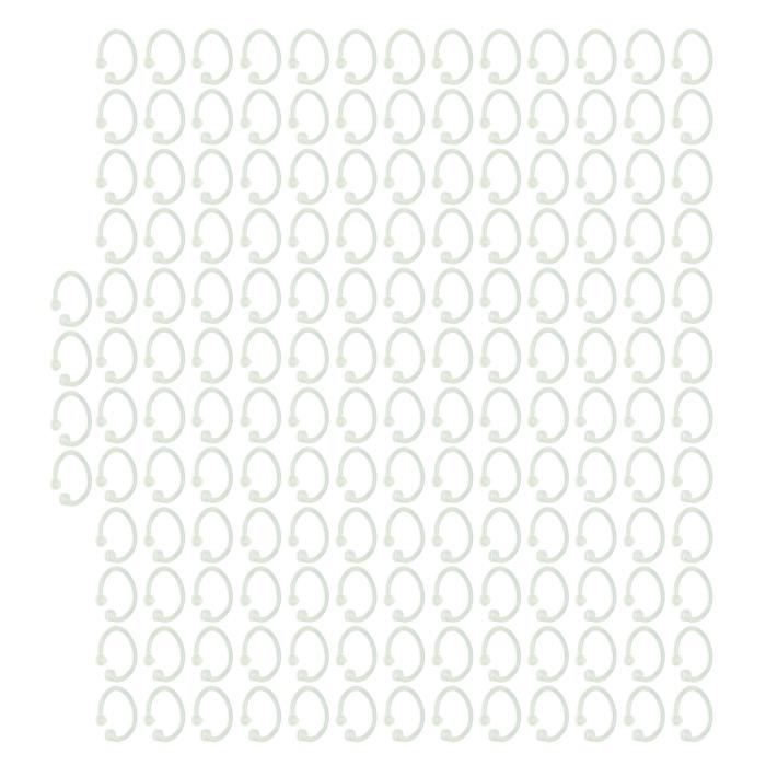 Anneaux De Reliure Métalliques 50 Mm - Lot De 50 - Nickelés - Pour Carnets, Agendas, Albums Photo, DIY