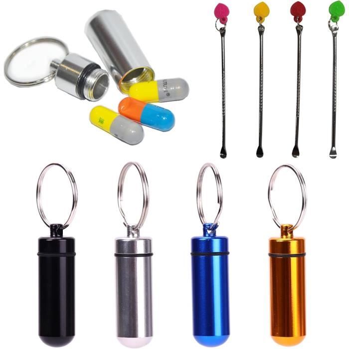 Boîte étanche En Aluminium XPEX – Cachette Secrète Pour Argent, Pilules Ou Petits Objets (noir)