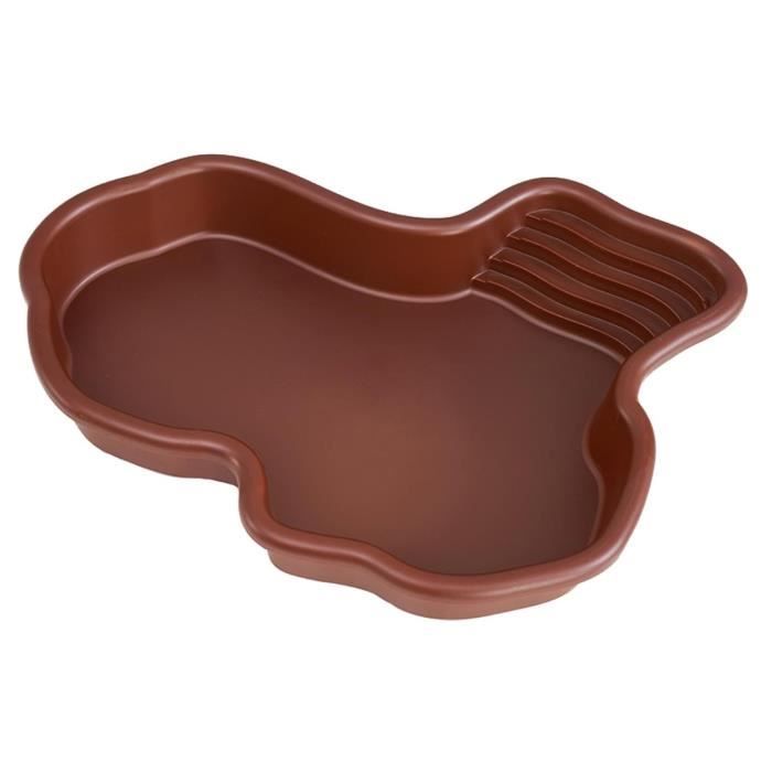 Plat dalimentation pour Tortues - Piscine avec Rampe - Antidérapant - Design Échelle - Plastique