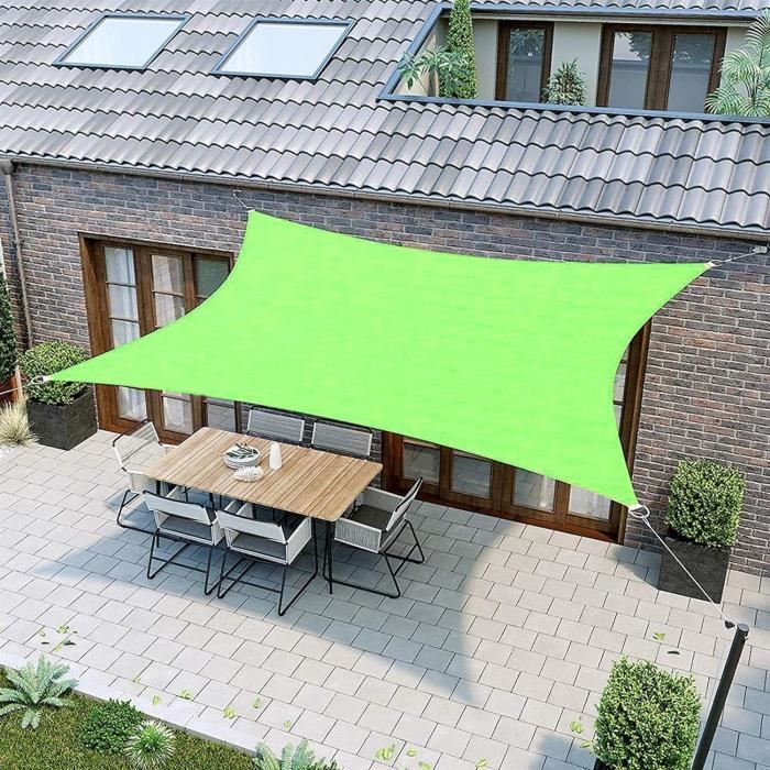 Voile D'ombrage Triangulaire étanche - Protection UV 98% Pour Terrasse, Jardin Ou Balcon (8x8x8m)
