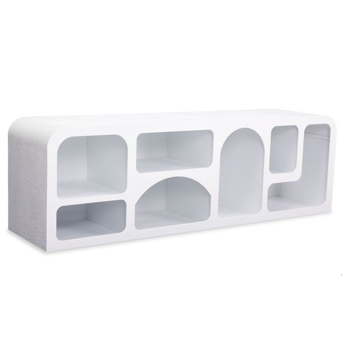 MENZZO Buffet bas Navalor L160cm design arches style troglodyte Blanc