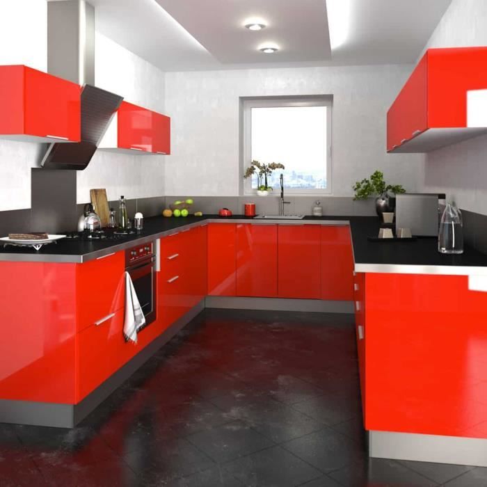 Cuisine Type 11 - 325cm - 260cm - 325cm - Bordeaux - Cuisine complète