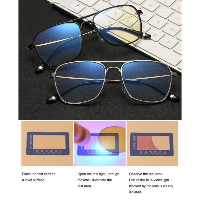Lunettes dOrdinateur UV Protection,Anti Eblouissement,Hommes Femmes pour /Écran Ordinateur PC VJK Lunette Anti-Lumi/ère Bleue Anti fatigue Oculaire Filtre UV