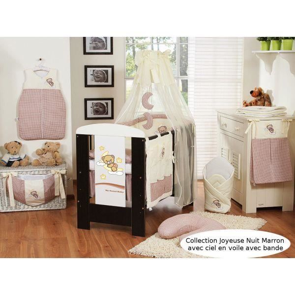 Parure Lit Bebe 1 60 Ou 140 70 Joyeuse Nuit Cdiscount Puericulture Eveil Bebe