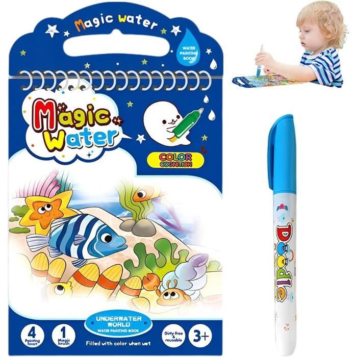 Livre De Coloriage Magique à L'eau - Découvre La Jungle Et Ses Animaux !