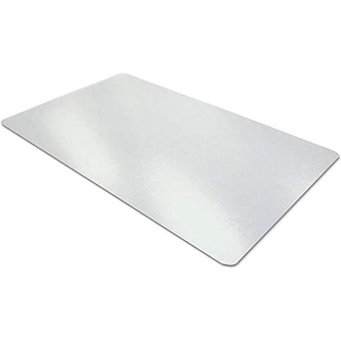 Sous-main Bureau Transparent 90x43 Cm - PVC, Bords Arrondis Antidérapants, Protection Contre Rayures Et Taches