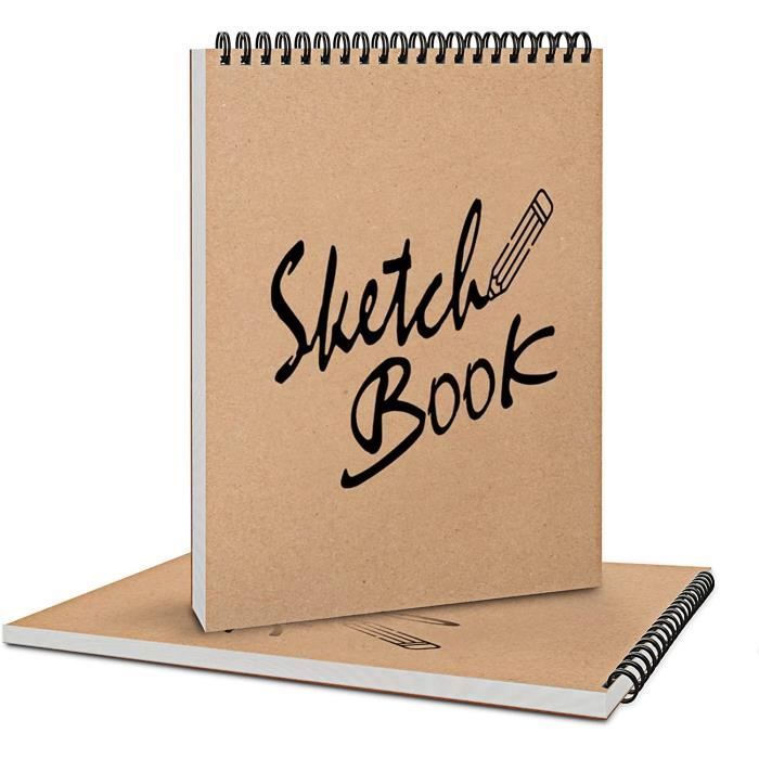 Lot De 3 Blocs De Dessin Grafix Pour Enfants - Coprend 2 Carnets De Croquis A4 1 Carnet De