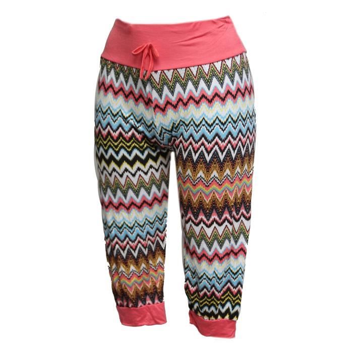 TOMEEK Pantacourt Femme D'été Pantalon 3/4 Casual Ample avec