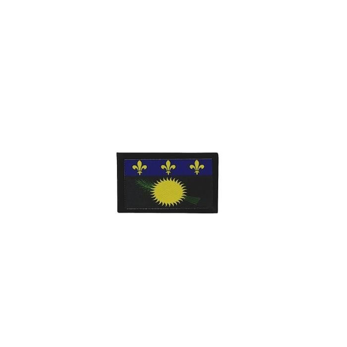 Patch ecusson termocollant bord brode drapeau imprime guadeloupe gwada 