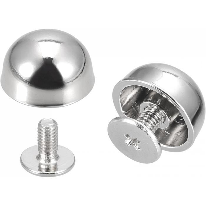 Conchos Western Star Lot de 30 pièces en acier NP Argenté 2,5 cm