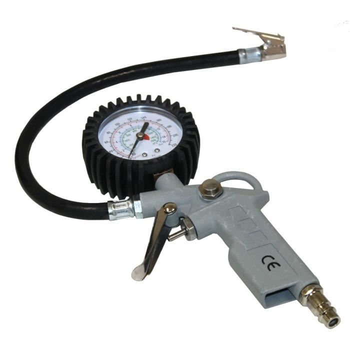 Pistolet de gonflage de pneus avec manomètre Cdiscount Auto