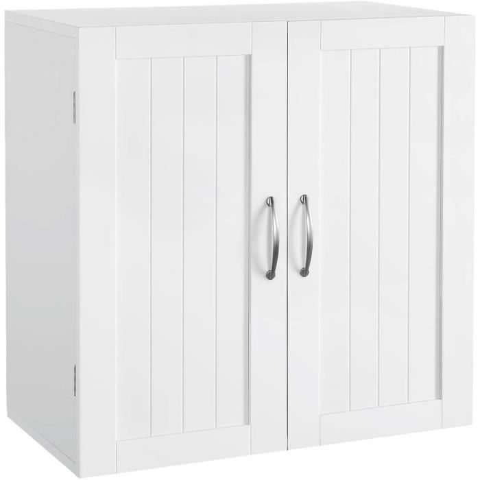 VCM Meuble de salle de bains Armoire centrale Étagère de salle de bains Commode Tiroir Landos