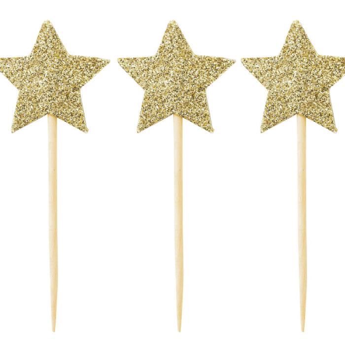12 Cake Topper Etoile Dore Cdiscount Maison 12 Cake Topper Etoile Dore Cdiscount Maison