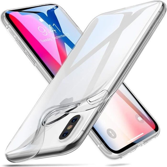 Coque Housse Etui Silicone Transparente Souple Iphone X 10 TEN Neuve