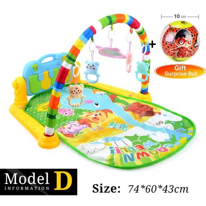 Tapis D Eveil Tapis D Eveil Pour Bebe Avec 16 Fonctions Piano Gymnastique Sonore Jouet D Amusement Type Model D With Ball B Cdiscount Puericulture Eveil Bebe