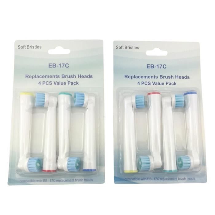Set De 8 Brosses De Nettoyage Pour Biberons - 4 Poignées + 4 Têtes éponge De Rechange - Pour Gourdes, Pailles, Tasses étroites - 6