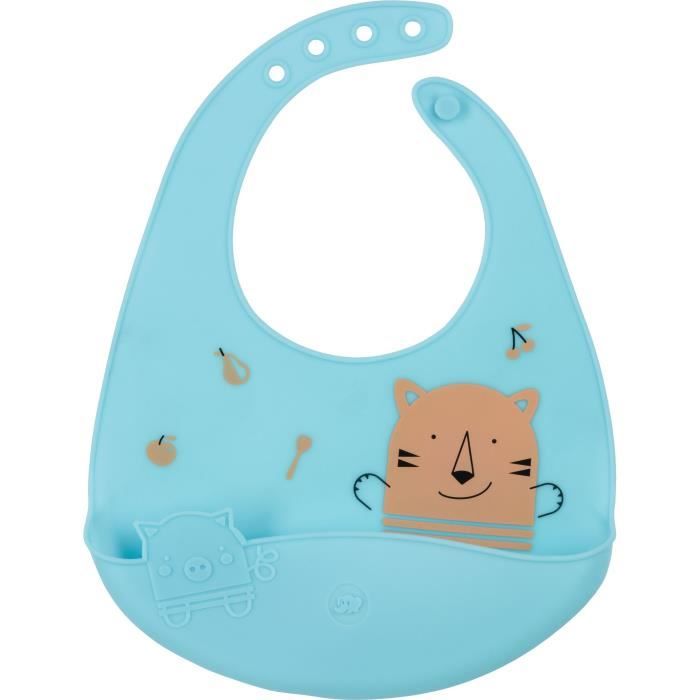 Philonext Bavoir Avec R/écup/érateur En Silicone Souple Etanche L/éger Imperm/éable pour Ramasser Miettes Pour B/éb/é Bavettes Pour B/éb/és