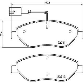 Brembo P23135 Plaquettes de Frein Arri/ère