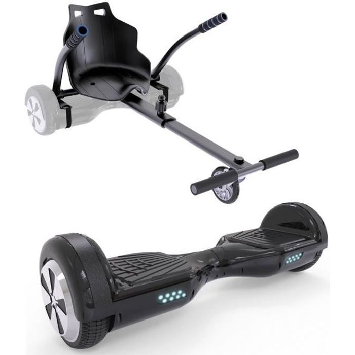 Urbankart - UrbanKart - Kart pour Gyropode Hoverboard - Hoverkart Noir -  Véhicule électrique pour enfant - Rue du Commerce