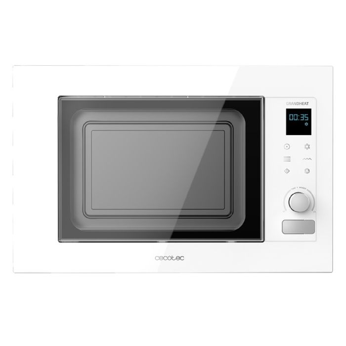 Cecotec Micro-Ondes Encastrable avec Grill Grandheat 2090 Encastrable Touch White 1200 W 21 Litre Numérique Tactile - Cecotec