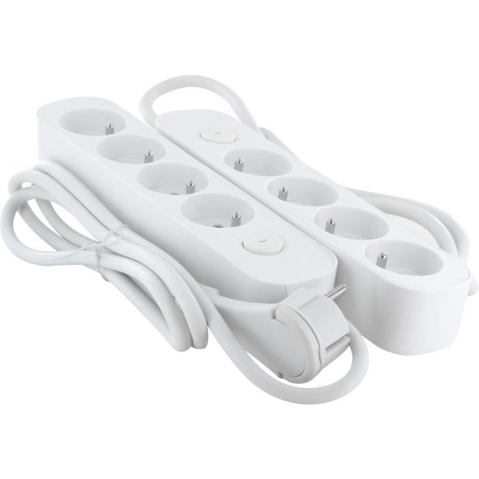 Lot de 2 multiprises - CHACON - 4 x 16 A - Cordon 1,5 m - Cdiscount ...