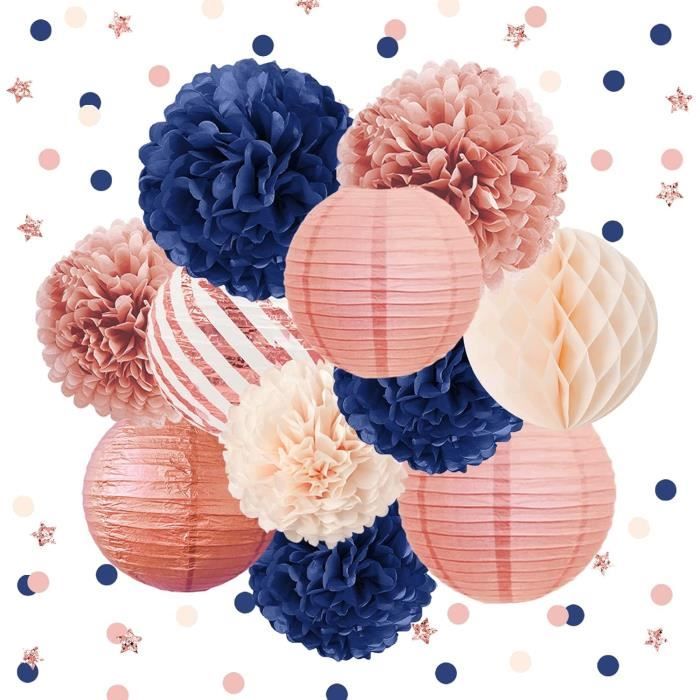 Anniversaire Fille Rose Ballon, Banderole Joyeux Anniversaire, Rideau Franges Nappes, Ballon Anniversaire Etoile KIT DE DECORATION - Maison