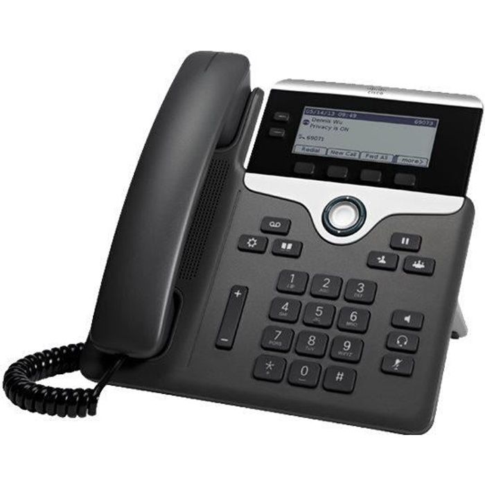 Cisco IP Phone 7821 Téléphone VoIP SIP SRTP 2 lignes - vue 3