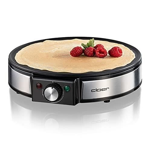 Crêpière - CLOER 6630 - Noir - 2200 Watt - Revêtement antiadhésif - Adulte - Compatible lave-vaisselle
