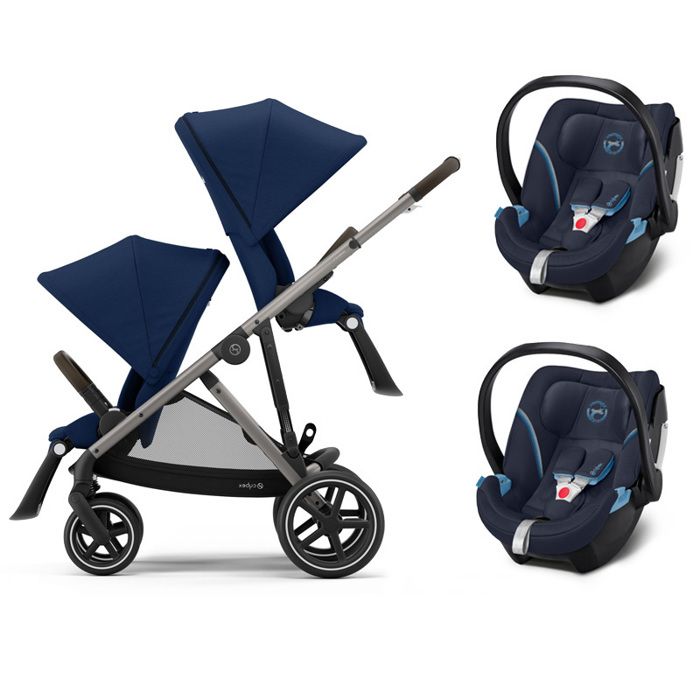 Siège CYBEX Gold Pour Poussette GAZELLE S - Naissance à 4 Ans, Beige Amande - Transformable En Jumelle