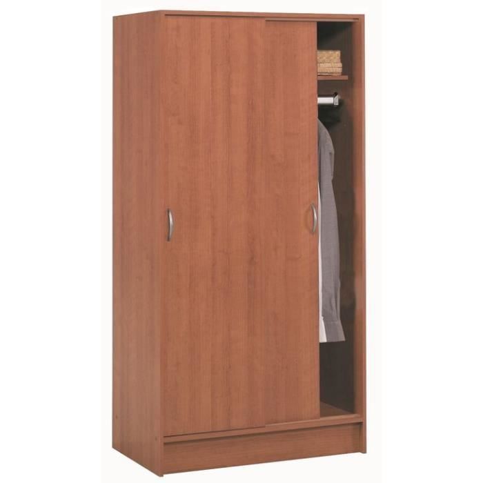 Armoires 2 portes coulissantes OSIRIS penderie Cdiscount Maison